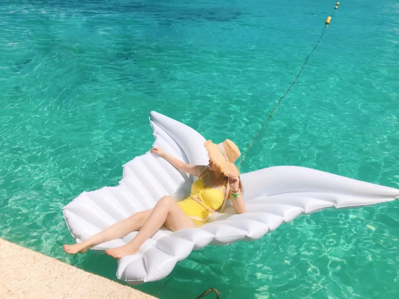 In Stock Angel Wings Inflatable Floating Bed Butterfly Floating Row Angel Wings Floating on Water Air Cushion Floating Boat Photography Channel