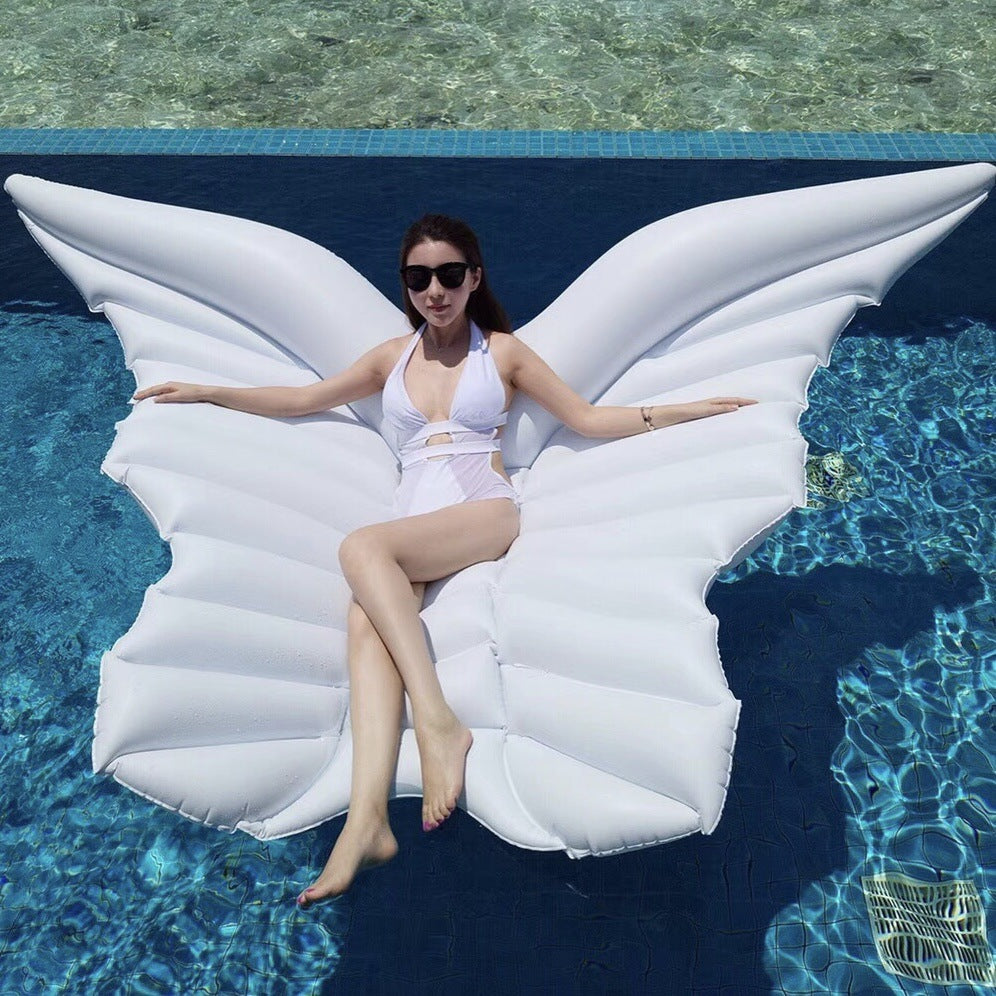 In Stock Angel Wings Inflatable Floating Bed Butterfly Floating Row Angel Wings Floating on Water Air Cushion Floating Boat Photography Channel