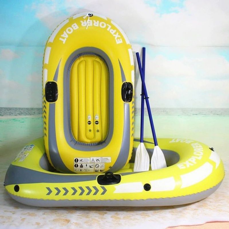 Inflatable Boat Rubber Boat Kayak Drifting Boat Single Boat 2 People Fishing Boat Thickened Folding Portable Floating Water