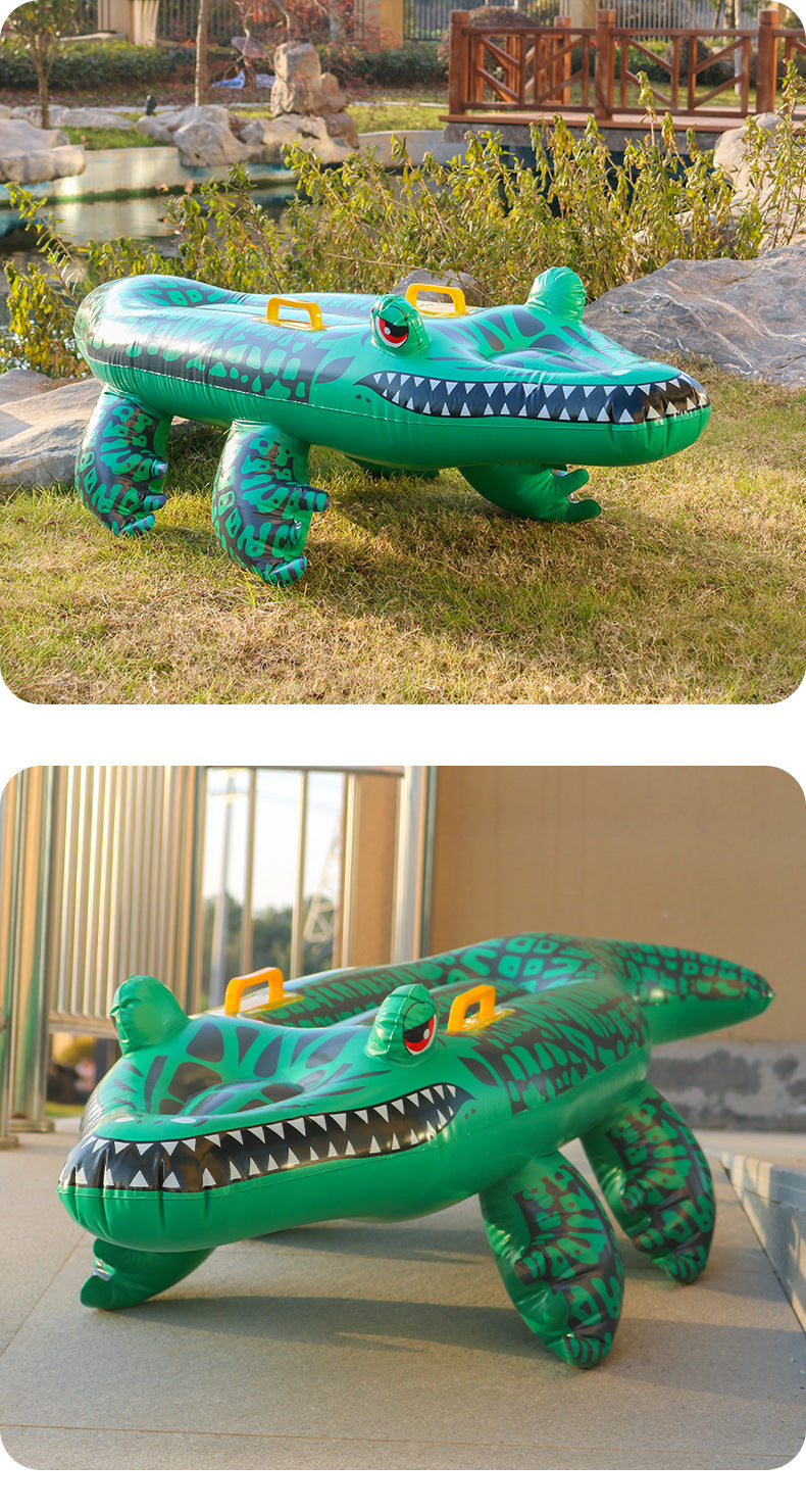 Children's Water Toys Green Crocodile  Pool Float Inflatable