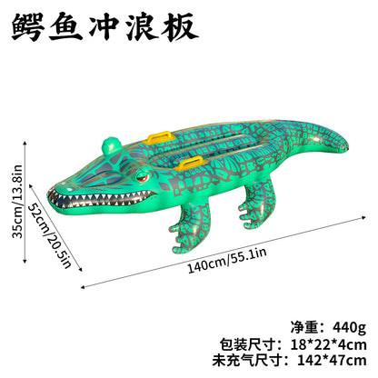 Children's Water Toys Green Crocodile  Pool Float Inflatable