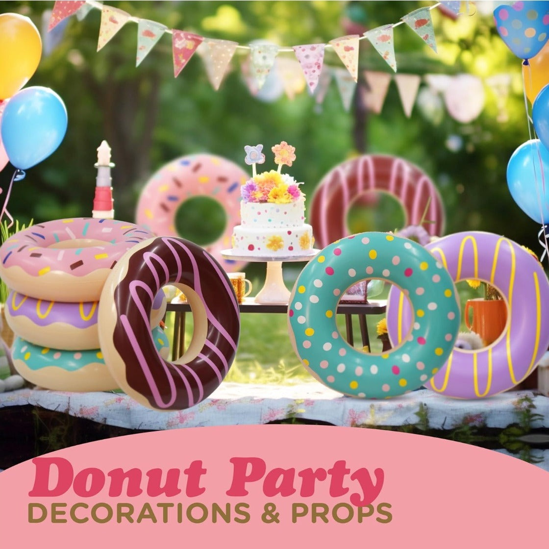 Colorful Donut Swimming Pool Ring