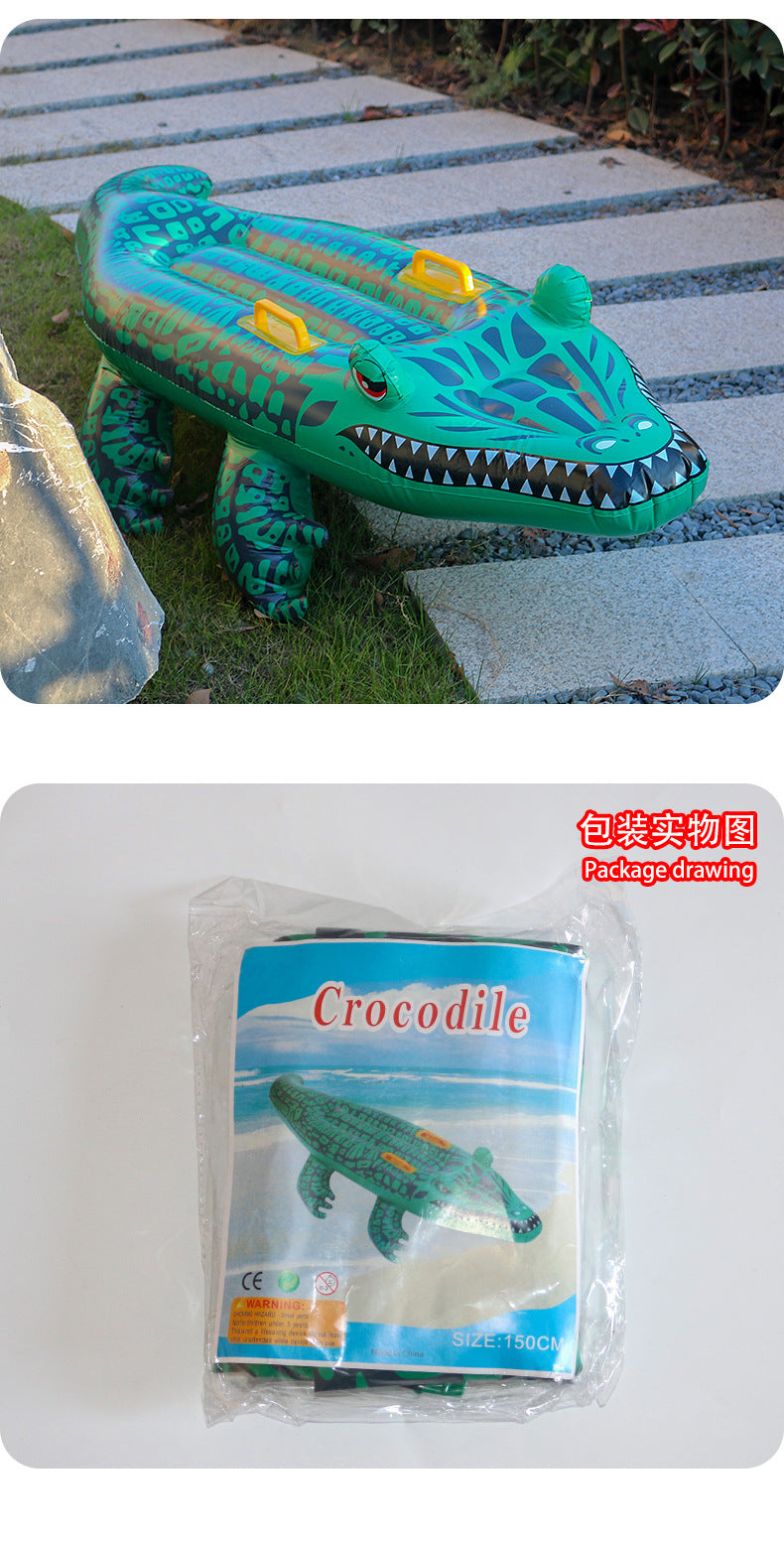 Children's Water Toys Green Crocodile  Pool Float Inflatable