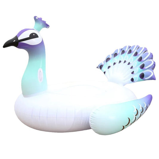 Manufacturer Spot Inflatable Peacock Floating Row PVC Outdoor Water Mount, Unicorn Firebird Swan Swimming Ring Mount