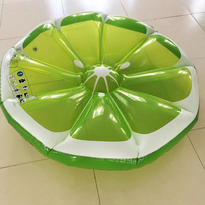 Lime Portable Inflatable Outdoor Water Floating Mat