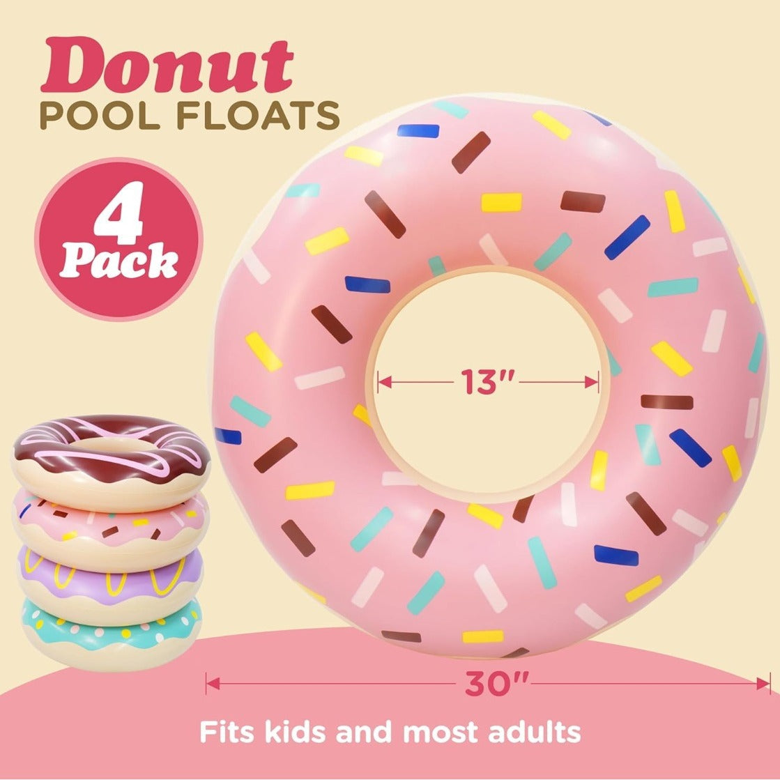 Colorful Donut Swimming Pool Ring